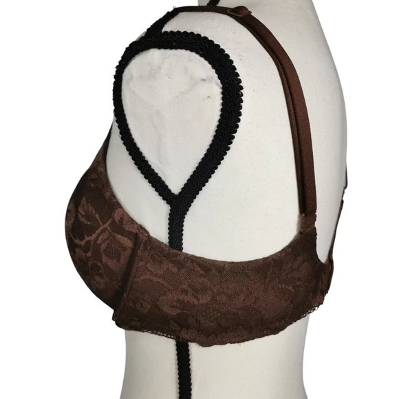 Victoria’s Secret Body by Victoria Push-Up Lace Bra Brown VS Push-Up Bra 34D - Picture 4 of 7